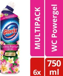 Glorix WC Powergel Toiletreiniger Pink Flower - 6 X 750 Ml - Voordeelverpakking -HG Winkel 1003x1200 2