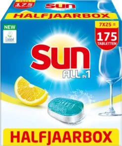 SUN® Sun All-In-1 Citroen Vaatwastabletten - 7 X 24 Tabletten - Voordeelverpakking -HG Winkel 1006x1200 4
