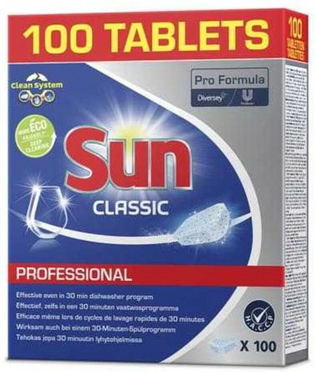 SUN® Sun Vaatwastabletten - Classic - 100 Stuks 1 SUN® Sun Vaatwastabletten - Classic - 100 Stuks
