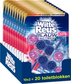 Witte Reus Blauw Actief Toiletblok - Bloesem - WC Blokjes Voordeelverpakking - 20 Stuks -HG Winkel 1020x1200 1