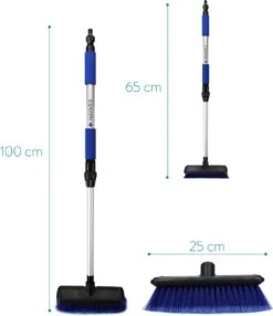 Navaris Telescopische Autowasborstel - Watergevoerde Wasborstel Voor Auto's En Ramen Met Uitschuifbare Lange Handgreep En Zachte Haren - Blauw -HG Winkel 1037x1200 3