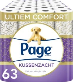 Page Toiletpapier - 63 Rollen - Kussenzacht Wc Papier (3-laags) - Met Extra Zijde - Voordeelverpakking -HG Winkel 1066x1200 2