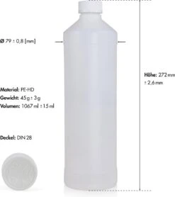 Isopropyl Alcohol - Isopropanol - IPA - Isopropyl - 99,9% Zuiver - 1000ml - Inclusief Trechter -HG Winkel 1067x1200 1