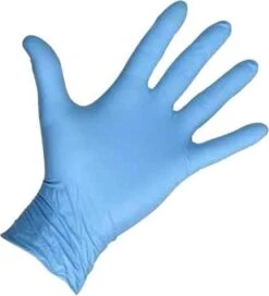 Merkloos Wegwerp Handschoenen - Nitril Handschoenen - Blauw - S - Poedervrij - 100 Stuks -HG Winkel 1091x1200 4