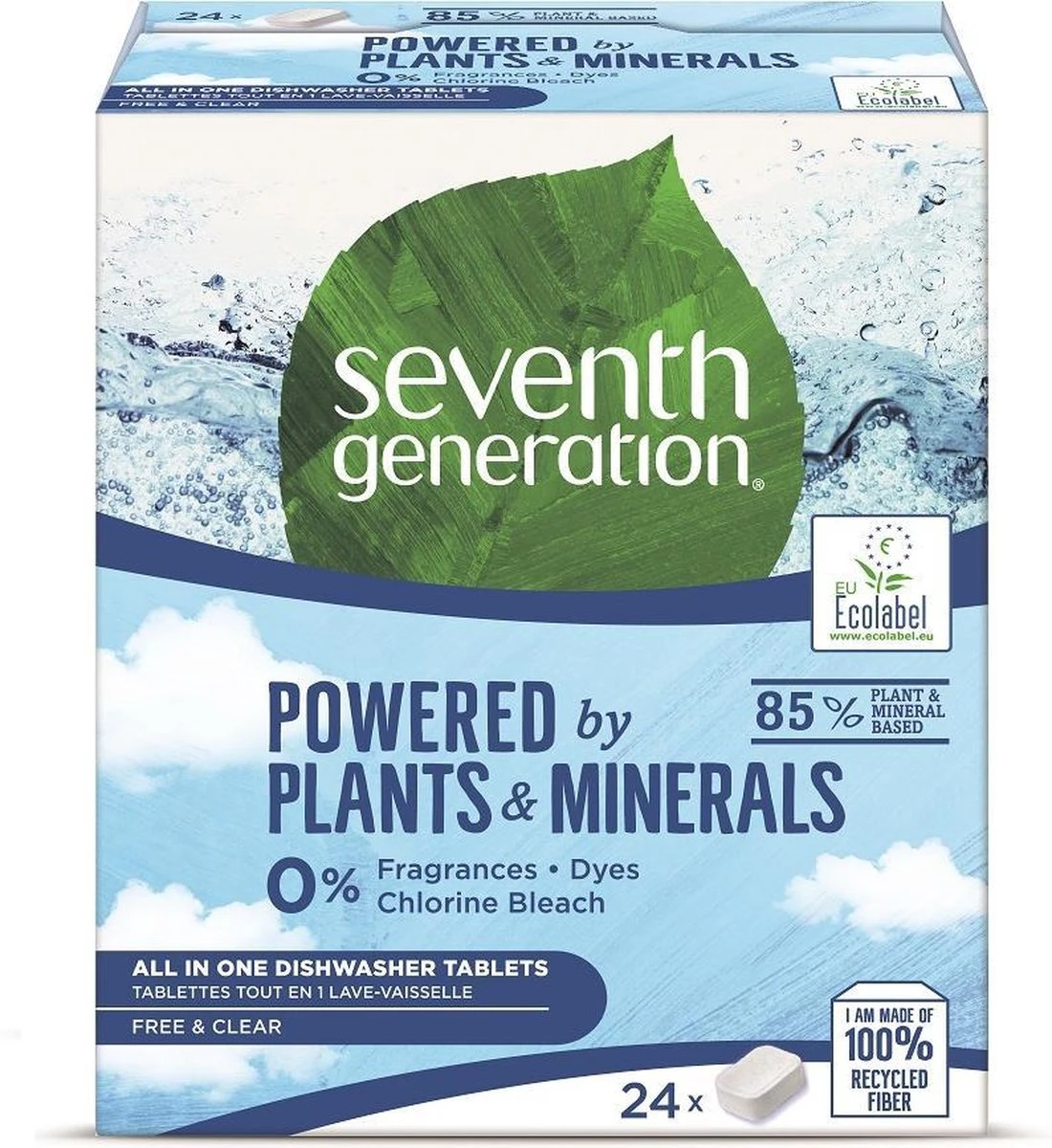 Seventh Generation – All In One Dishwasher Tablette Free & Clear 1 Seventh Generation – All In One Dishwasher Tablette Free & Clear