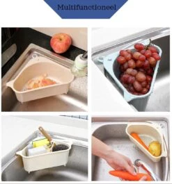 Cless - Gootsteenzeef – Grijs Zeef – Gootsteen Afvalbakje – Opvangbakje – Spoelbak – Afdruipbakje -HG Winkel 1119x1200 5