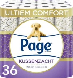 Page Toiletpapier - 36 Rollen - Kussenzacht Wc Papier (3-laags) - Voordeelverpakking