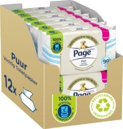 Page Puur Vochtig Toiletpapier - Extra Duurzaam Vochtig Wc Papier - 12 X 38 Stuks - Voordeelverpakking -HG Winkel 1140x1200 6