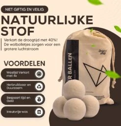 Drogerballen - Droogballen - Wasdrogerballen - Dryerballs - 6 Stuks - XL Formaat - Wol - Set -HG Winkel 1155x1200 4