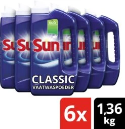 SUN® Sun Classic Normaal Vaatwaspoeder - 6 X 80 Wasbeurten - Voordeelverpakking 10 SUN® Sun Classic Normaal Vaatwaspoeder - 6 X 80 Wasbeurten - Voordeelverpakking -HG Winkel 1169x1200 3