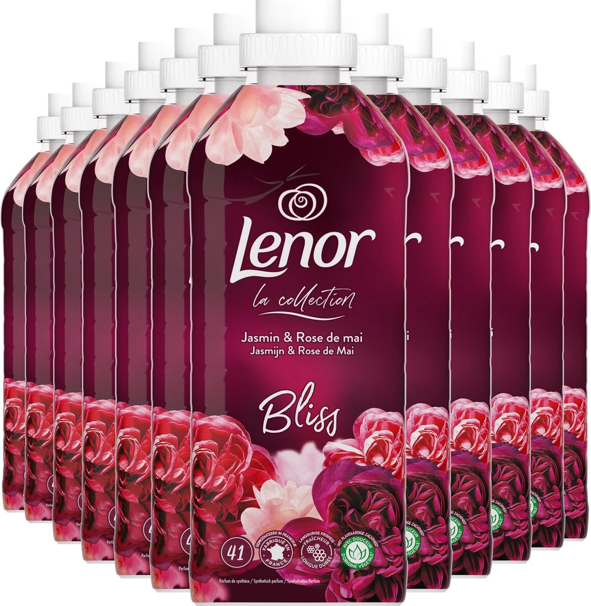 Lenor - Jasmijn En Rose De Mai - Wasverzachter - 12 X 41 Wasbeurten Voordeelverpakking 1 Lenor - Jasmijn En Rose De Mai - Wasverzachter - 12 X 41 Wasbeurten Voordeelverpakking