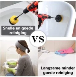 ESSIBLE Schrobborstel - Polypropyleen - Borstel Boormachine - Schrobborstel - Schuurborstel - Automatische Reiniging - 3 Delige Borstelset Voor Boormachine -HG Winkel 1185x1200 5