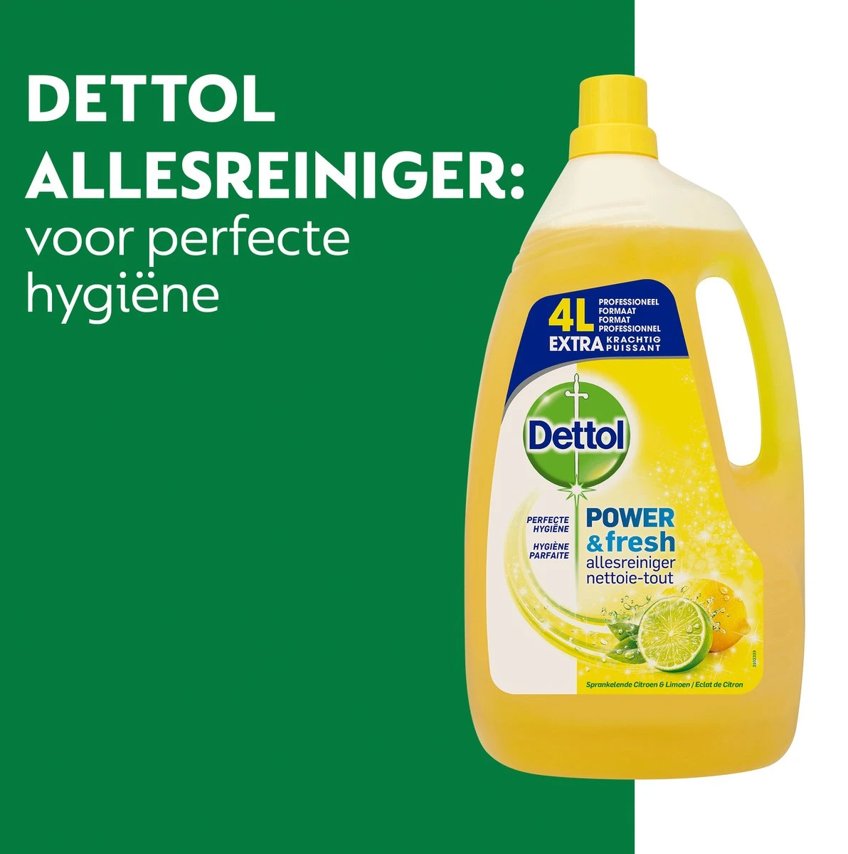 Dettol - Power & Fresh - Allesreiniger - Citrus - 3 X 4 Liter 3 Dettol - Power & Fresh - Allesreiniger - Citrus - 3 X 4 Liter - Afbeelding 3