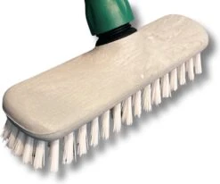 MAUS Luiwagen Met Steel - Schrobborstel 25 Cm. Polyamide Wit - Schrobber Met Steel - Made In EU -HG Winkel 1200x1002