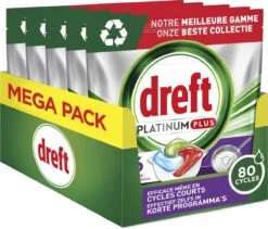 Dreft Platinum Plus All In One Machine Clean - Vaatwastabletten - 80 Tabletten -HG Winkel 1200x1027 1