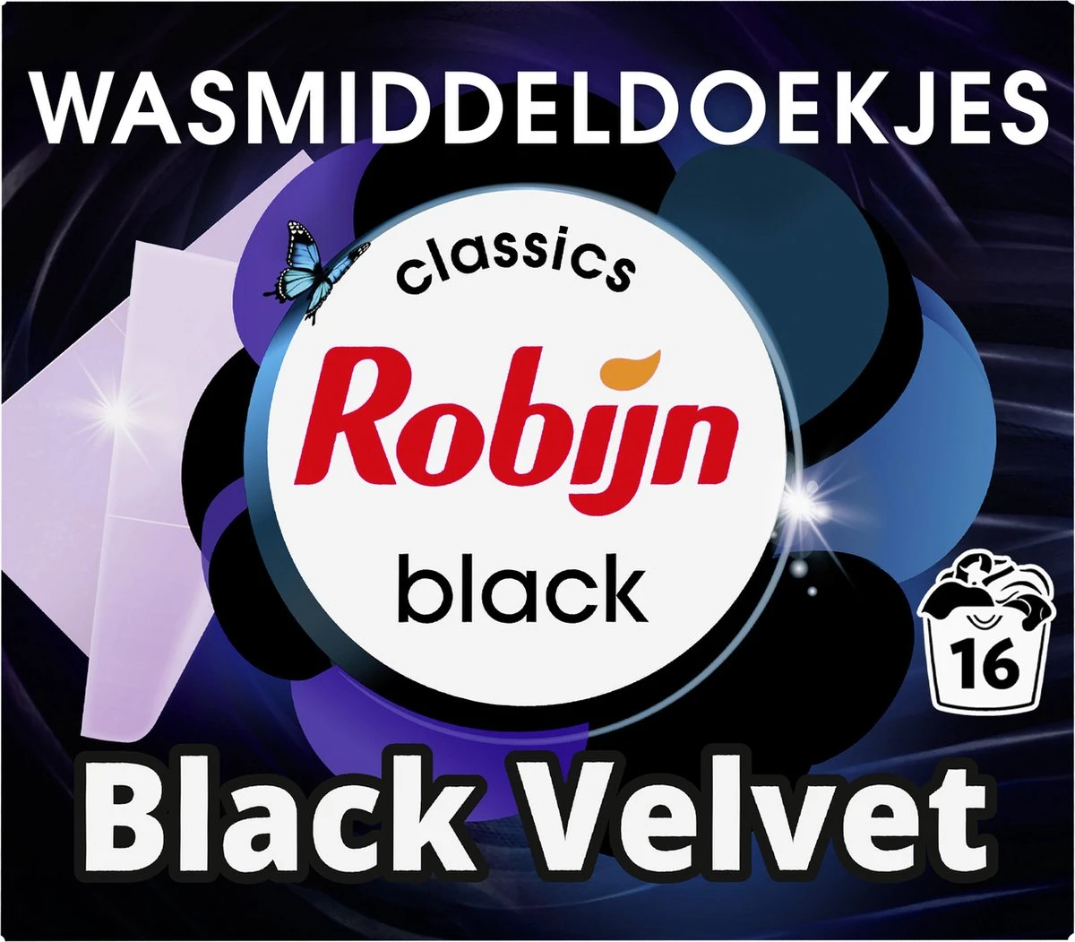 Robijn Classics Black Velvet Wasmiddeldoekjes 16 Wasstrips 1 Robijn Classics Black Velvet Wasmiddeldoekjes 16 Wasstrips