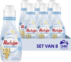 Robijn Jasmijn & Sandelhout Wasverzachter - 8 X 30 Wasbeurten- Voordeelverpakking 24 Robijn Jasmijn & Sandelhout Wasverzachter - 8 X 30 Wasbeurten- Voordeelverpakking -HG Winkel 1200x1053 3