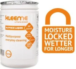 Schoonmaakdoekjes - Ontsmettingsdoekjes - Desinfectiedoekjes - Desinfectie Doekjes - KleenMe - Alcohol Doekjes - Alcoholdoekjes - Allesreiniger Zachte Antibacteriële Alcohol Wipes- 100 Doekjes - Met Dispenser - 70% Alcohol - 185 X 110mm -HG Winkel 1200x1092 3