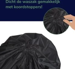 Wonair - Grote Waszak - Laundry Bag - Wash Me - 60x90cm - Zwart - Met Trekkoord 14 Wonair - Grote Waszak - Laundry Bag - Wash Me - 60x90cm - Zwart - Met Trekkoord -HG Winkel 1200x1097 3