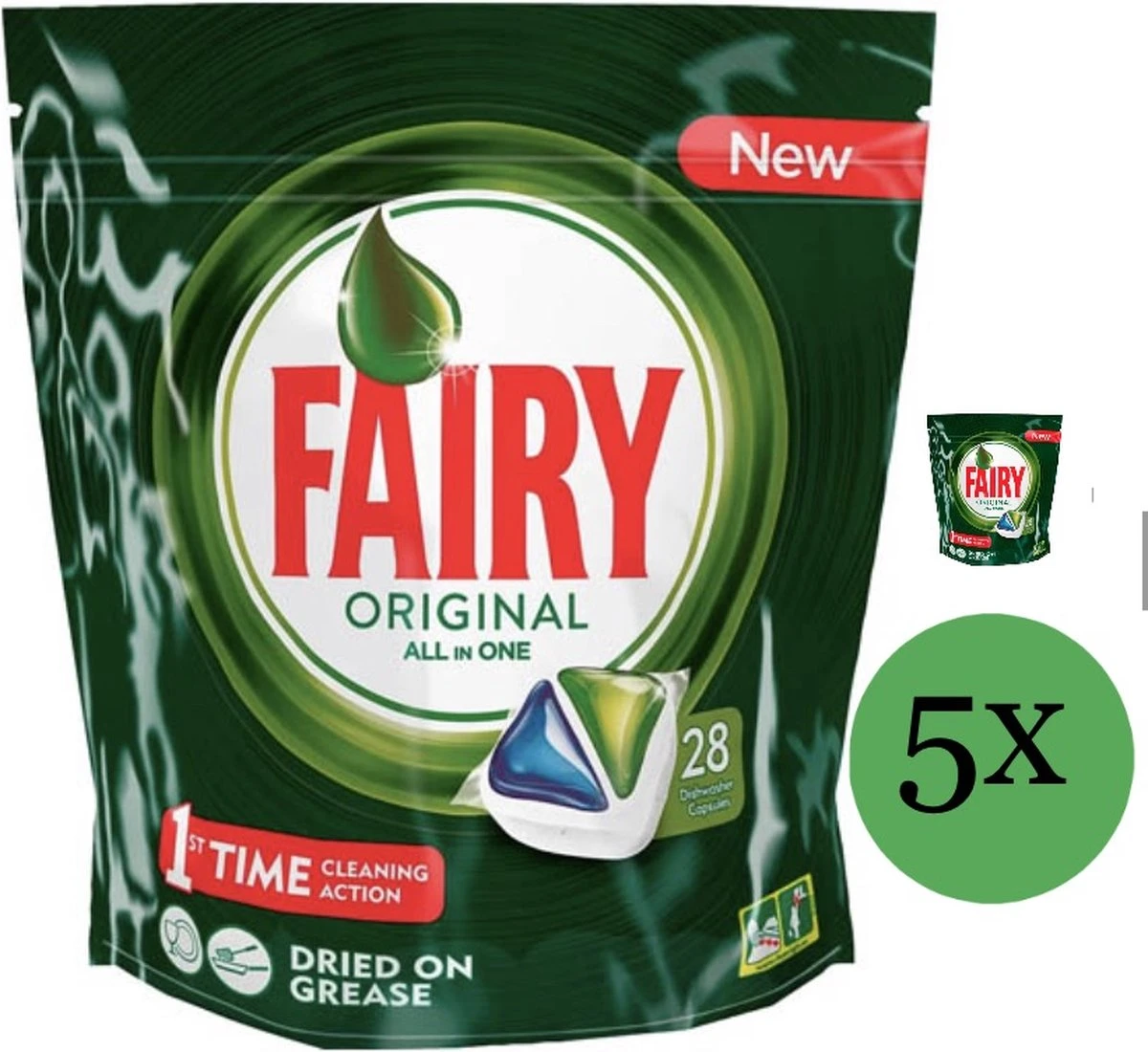 DREFT FAIRY 5X28 CAPSULES ORIGINAL ALL IN1-VAATWASSER CAPSULES- VAATWASMIDDEL- DISHWASHER CAPSULES-P&G 2 DREFT FAIRY 5X28 CAPSULES ORIGINAL ALL IN1-VAATWASSER CAPSULES- VAATWASMIDDEL- DISHWASHER CAPSULES-P&G - Afbeelding 2