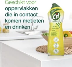 Cif CleanBoost Cream Citroen Schuurmiddel - 8 X 750 Ml - Voordeelverpakking -HG Winkel 1200x1118 6