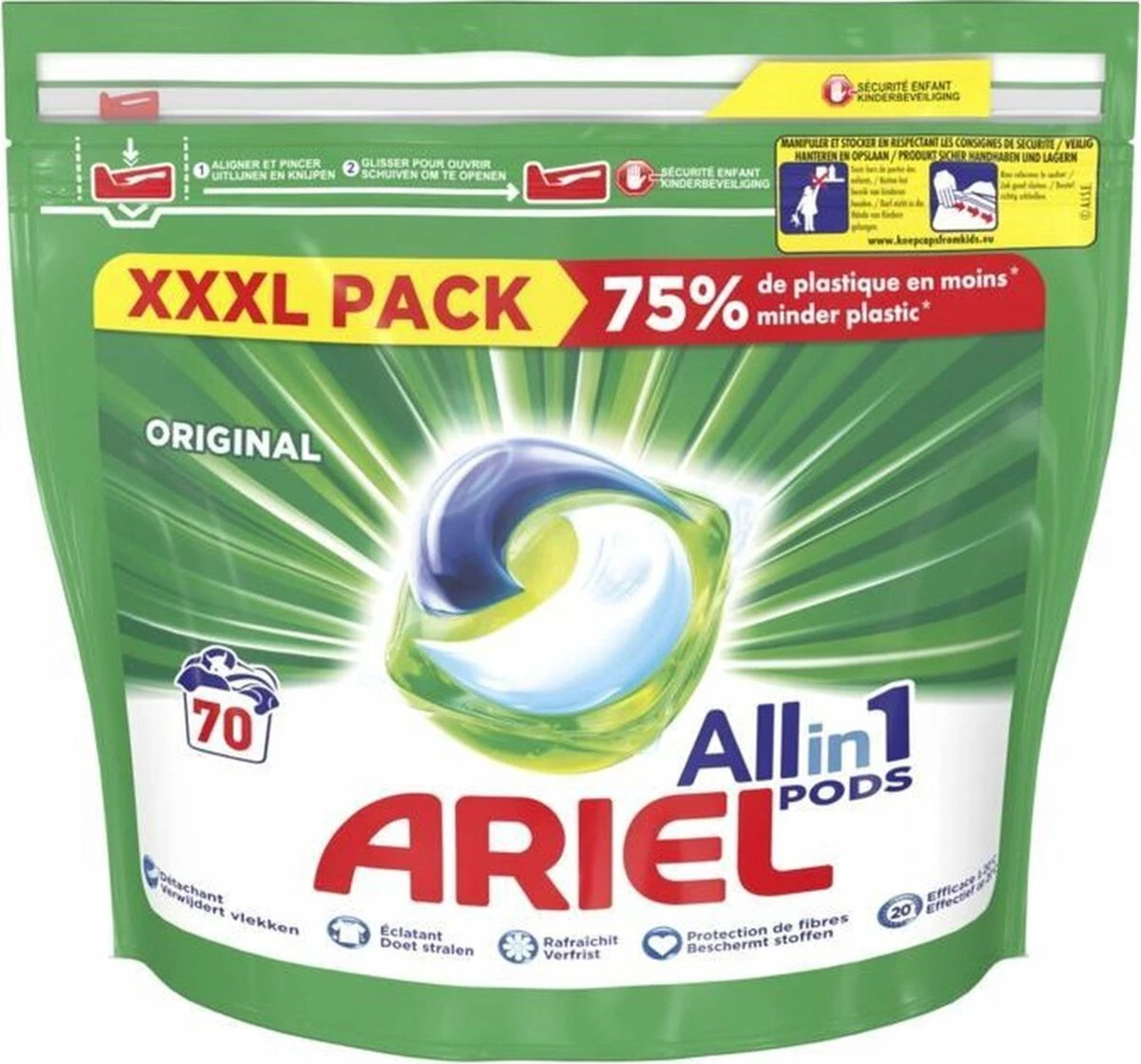 2x Ariel Wasmiddel 3in1 Pods Original 70 Stuks 1 2x Ariel Wasmiddel 3in1 Pods Original 70 Stuks