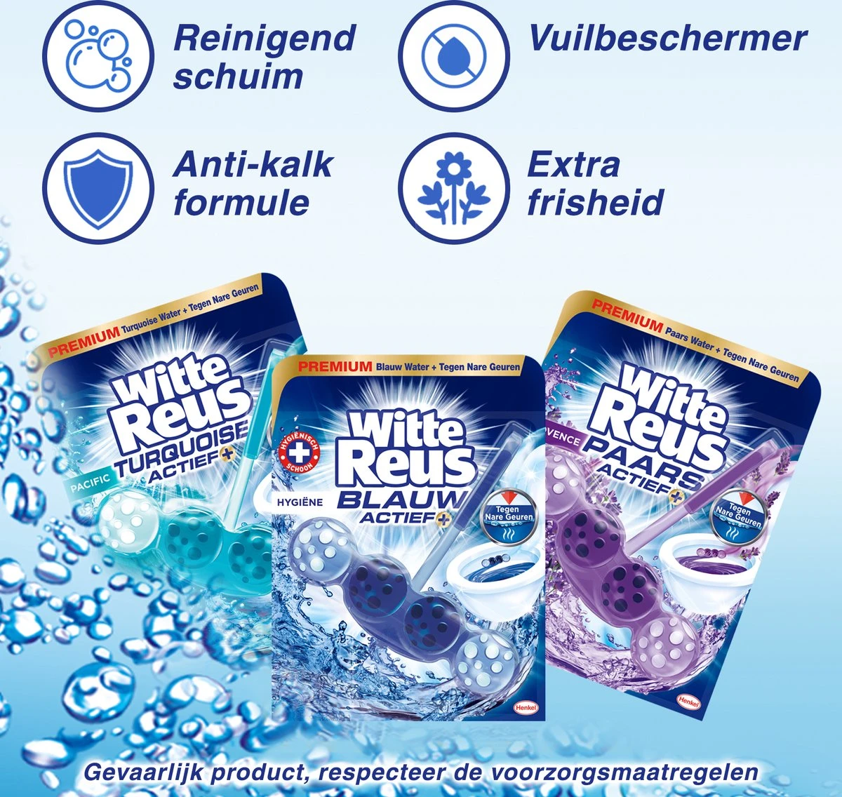 Witte Reus Turquoise Actief Toiletblok - Pacific - WC Blokjes Voordeelverpakking - 10 Stuks 11 Witte Reus Turquoise Actief Toiletblok - Pacific - WC Blokjes Voordeelverpakking - 10 Stuks - Afbeelding 11