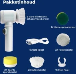 B-care Magic Brush - Elektrische Multifunctionele Schoonmaakborstel - 7 Opzetstukken - Wasborstel - Poetsmachine - Schrobborstel - Handborstel - Werkborstel - Schrobber - Boorborstel - Reinigingsborstel 18 B-care Magic Brush - Elektrische Multifunctionele Schoonmaakborstel - 7 Opzetstukken - Wasborstel - Poetsmachine - Schrobborstel - Handborstel - Werkborstel - Schrobber - Boorborstel - Reinigingsborstel -HG Winkel 1200x1155 6