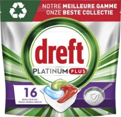 Dreft Platinum Plus All In One Machine Clean - Vaatwastabletten - 5 X 16 Tabletten -HG Winkel 1200x1160 18