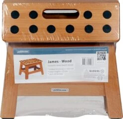 PUHLMANN - Inklapbare Kruk, JAMES, Hout, 23 Cm Hoog, Max 150 Kilo -HG Winkel 1200x1164 8