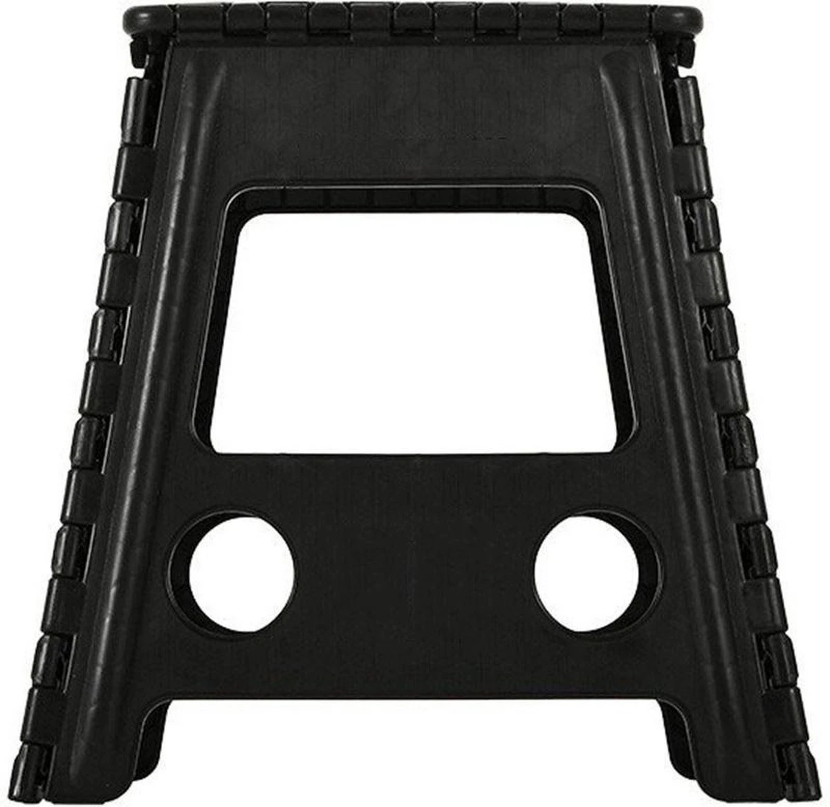 Merkloos Verdikt Kunststof Klapkruk-draagbaar-opvouwbare Kruk-Met Antislip Oppervlak Zwart 29x22cmx45cm 3 Merkloos Verdikt Kunststof Klapkruk-draagbaar-opvouwbare Kruk-Met Antislip Oppervlak Zwart 29x22cmx45cm - Afbeelding 3