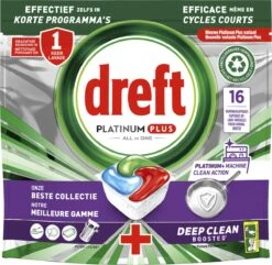 Dreft Platinum Plus All In One Machine Clean - Vaatwastabletten - 5 X 16 Tabletten -HG Winkel 1200x1169 15
