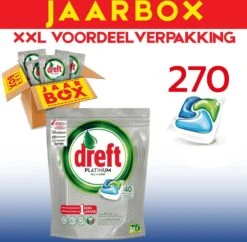 Dreft All In One Platinum - 270 Stuks - Vaatwastabletten - Jaarbox - Voordeelverpakking -HG Winkel 1200x1175 9