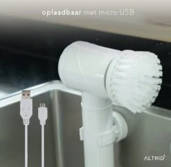 Altrid Elektrische Schoonmaakborstel - Oplaadbaar - Verbeterde Versie - 3 Opzetstukken - Poetsmachine - Handborstel - Schrobborstel - Schrobber - Reinigingsborstel - Schoonmaakmiddelen -HG Winkel 1200x1176 10