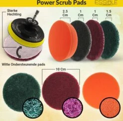 ESSIBLE Borstelboor - Set 20 Stuks - Schrobborstel - Polypropyleen - Borstel Boormachine - Schrobborstel - Schuurborstel - Automatische Reiniging - 20 Delige Borstelset Voor Boormachine -HG Winkel 1200x1183 9