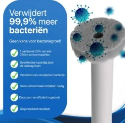RevoBrush 28x Crystal Clean Foaming Pads Navulling - WC Borstel Met Houder Vrijstaand 10 RevoBrush 28x Crystal Clean Foaming Pads Navulling - WC Borstel Met Houder Vrijstaand -HG Winkel 1200x1184 30