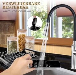 MIRI Afdruiprek – Afwasrek – Uitschuifbaar – Met Lekbak In Gootsteen – Afwas – Roestvrij Staal – Zwart 13 MIRI Afdruiprek – Afwasrek – Uitschuifbaar – Met Lekbak In Gootsteen – Afwas – Roestvrij Staal – Zwart -HG Winkel 1200x1185 3