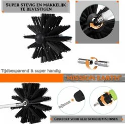 Schoorsteenveegset - 8 Meter - 2 Borstelkoppen - Professioneel - Schoorsteen Borstel - Veegkit - Haardset Voor Houtkachel - Flexibel - Schoorsteenveger - Pelletkachel Accessoires - Schoorsteen Reiniger - Geschikt Voor Boormachines -HG Winkel 1200x1188 22