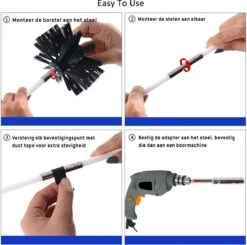 Kibani Schoorsteenborstel 9 Meter - Schoorsteenreiniger - Schoorsteenveger - Schoorsteenveegset - Schoorsteen Borstel - Veegkit - Borstelset Voor Boormachine - Boormachine 10 Kibani Schoorsteenborstel 9 Meter - Schoorsteenreiniger - Schoorsteenveger - Schoorsteenveegset - Schoorsteen Borstel - Veegkit - Borstelset Voor Boormachine - Boormachine -HG Winkel 1200x1189 10