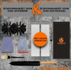 Schoorsteenveegset - 8 Meter - 2 Borstelkoppen - Professioneel - Schoorsteen Borstel - Veegkit - Haardset Voor Houtkachel - Flexibel - Schoorsteenveger - Pelletkachel Accessoires - Schoorsteen Reiniger - Geschikt Voor Boormachines -HG Winkel 1200x1189 12
