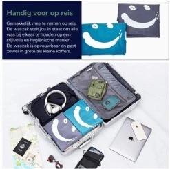 Wonair - Waszakken Voor Wasgoed - 60x90cm - Hemelsblauw - Met Trekkoord -HG Winkel 1200x1189 2