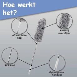 Fain® Plumeau Met Telescoopsteel – Grijs – 80 Tot 240 Cm - Uitschuifbaar – Wasbaar - Flexibel 360° Draaibaar – Duster - Microvezel Ragebol 16 Fain® Plumeau Met Telescoopsteel – Grijs – 80 Tot 240 Cm - Uitschuifbaar – Wasbaar - Flexibel 360° Draaibaar – Duster - Microvezel Ragebol -HG Winkel 1200x1190 9