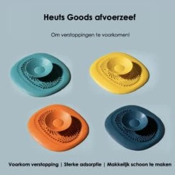 Heuts Goods - Gootsteenzeef - Gootsteenstop - Afvoerzeef - Afvoerstop - Spoelbal - Bad - Douchebak - Keuken - Wasbak - Badkuip - Siliconen - Donkerblauw -HG Winkel 1200x1196 11