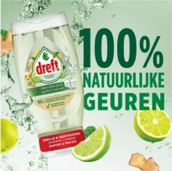Dreft Natuurlijke Geur - Afwasmiddel - Bergamot & Gember - Ondersteboven Fles - Voordeelverpakking 8 X 370 Ml -HG Winkel 1200x1197 24