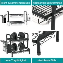 Dish Drying Rack Drainer Afdruiprek Metaal Afvoerafdruiprek Met Druppelbak Black Decker Droogrek Zwart Afdruiprek Brabantiaafdruiprek Metaal Muur -HG Winkel 1200x1197 27