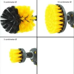 Merkloos Kibani 3 Delige Borstelset Voor Boormachine - Schrobborstel - Polypropyleen - Borstel Boormachine - Schuurborstel - Automatische Reiniging - Reinigingsborstels Voor Boormachine - Schoonmaakborstel -HG Winkel 1200x1198 83