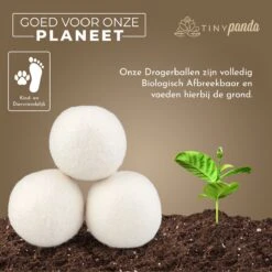 Merkloos Droger Ballen XL 8 Stuks – Zero Waste Dryer Balls - Duurzaam – Wasverzachter – Herbruikbare Drogerballen – Droogt De Was Sneller – Tiny Panda -HG Winkel 1200x1199 36