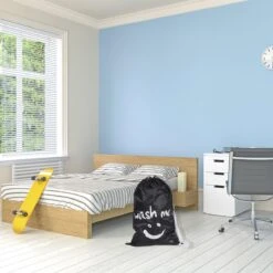 Wonair - Waszak Groot - 60x90cm - Zwart - Met Trekkoord En Draagband -HG Winkel 1200x1200 1104