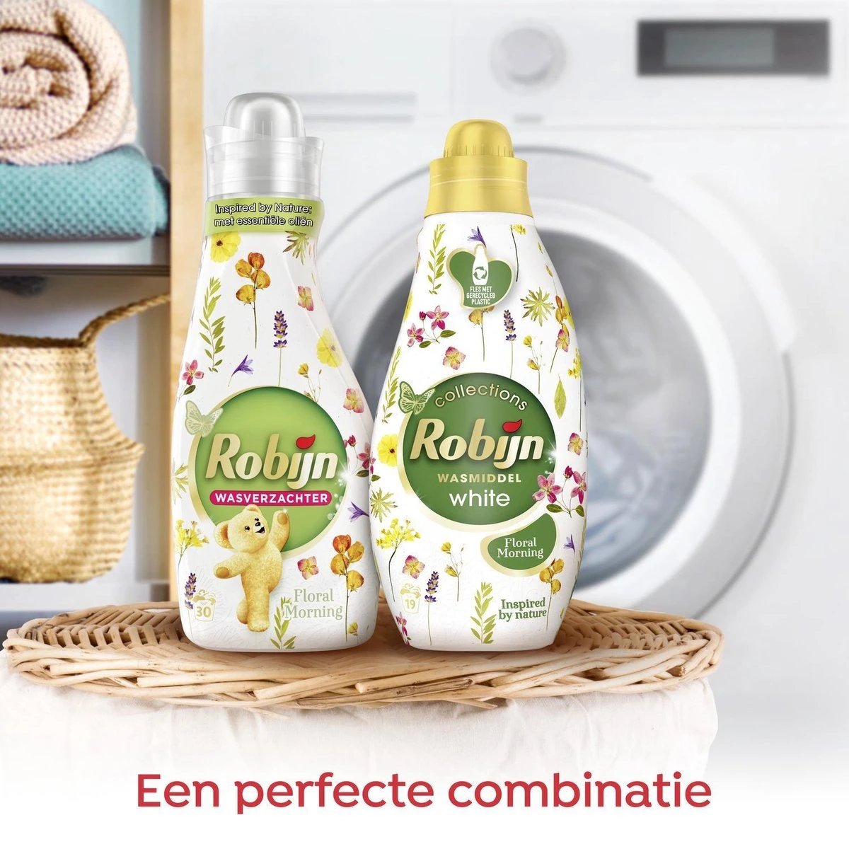 Robijn Klein & Krachtig Wit Floral Morning Vloeibaar Wasmiddel - 8 X 19 Wasbeurten - Voordeelverpakking 6 Robijn Klein & Krachtig Wit Floral Morning Vloeibaar Wasmiddel - 8 X 19 Wasbeurten - Voordeelverpakking - Afbeelding 6