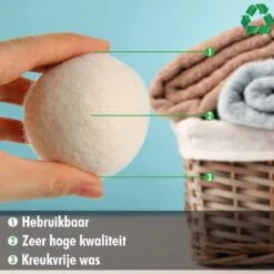 Merkloos Drogerballen Wol XL 6 Stuks - Duurzaam - Wasverzachter - Drogerbollen - Wasdrogerballen - Wasbollen -HG Winkel 1200x1200 1162